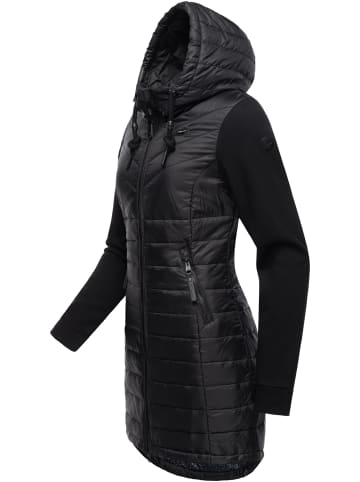 ragwear Steppmantel Lucinda Long II in Black
