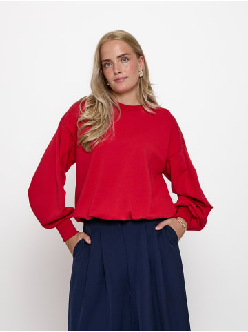 minus Sweatshirt in Haute Red