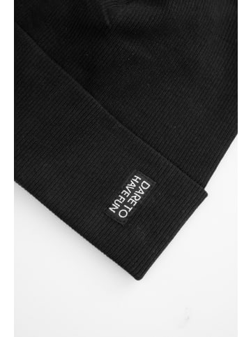 MOKIDA Baumwollset Mütze + Schal in schwarz