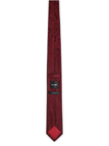OLYMP LEVEL 5 Seidenkrawatte in bordeaux - 0002