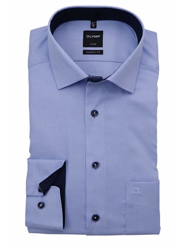 OLYMP  Langarm Business Hemd für Herren in blau