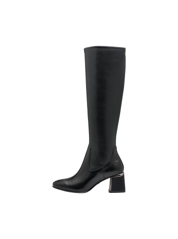 Tamaris Lederstiefel mit Absatz Schwarz