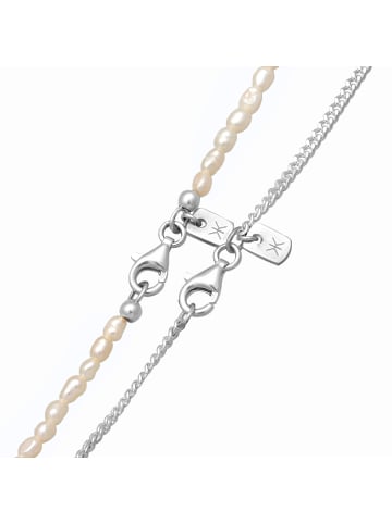 KUZZOI Halskette für Damen in silber