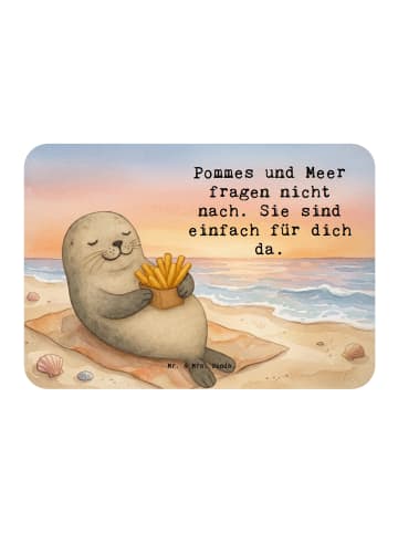 Mr. & Mrs. Panda Magnet Robbe Pommes Design mit Spruch in Weiß