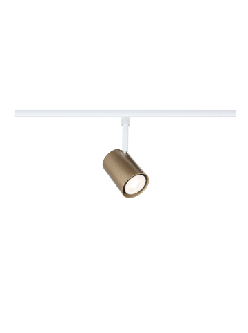 paulmann URail Schienenspot Luxe   GU10  max. 10W  dimmbar 230V Gold matt, Signalweiß