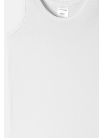 Schiesser Unterhemd / Tanktop Kids Girls 95/5 Organic Cotton in Weiß