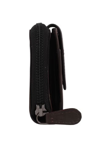 Greenburry Destressed Geldbörse RFID Schutz Leder 13.5 cm in teak brown
