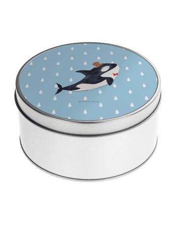 Mr. & Mrs. Panda Aufbewahrungsbox Orca Zylinder ohne Spruch in Blau Pastell