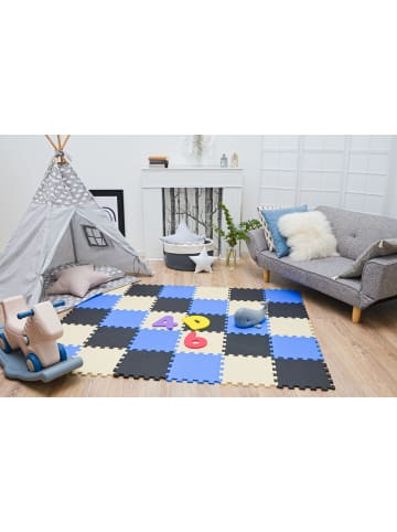 LittleTom Baby Spielmatte Leni 27-tlg. im 3 Farben Mix
