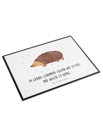 Mr. & Mrs. Panda schreibauflage Igel Herzen mit Spruch in Weiß