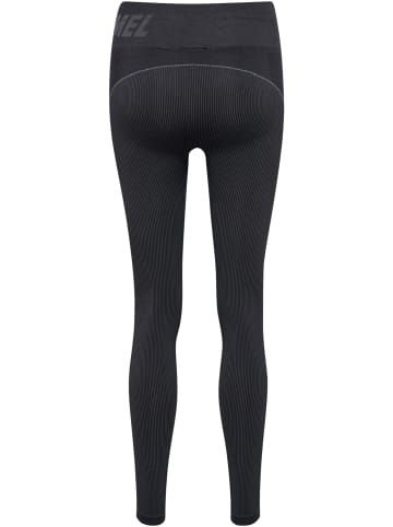 Hummel Hummel Leggings Hmlte Training Damen Dehnbarem Feuchtigkeitsabsorbierenden Nahtlosen in BLACK/ASPHALT MELANGE