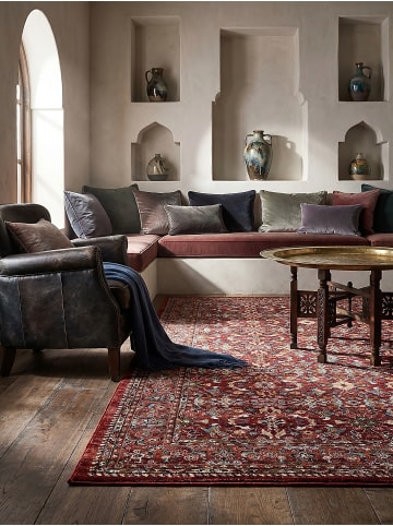 KADIMA DESIGN Teppich Kurzflor Strapazierfähig GLAZERT Berber Wohnzimmer in Rot