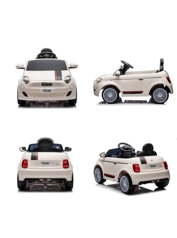 Chipolino Kinder Elektroauto Fiat 500 in weiß