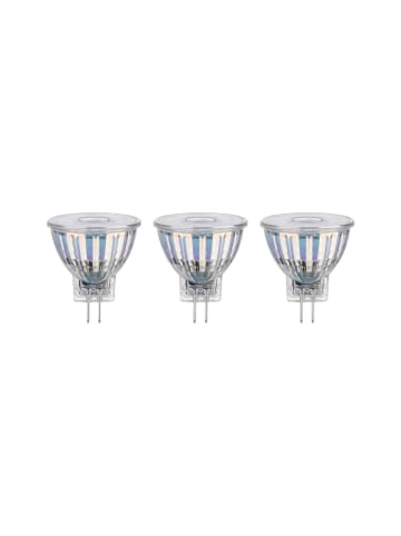 paulmann LED Glasreflektor 3er Pack GU4 345lm 4,2W 2700K 12V F