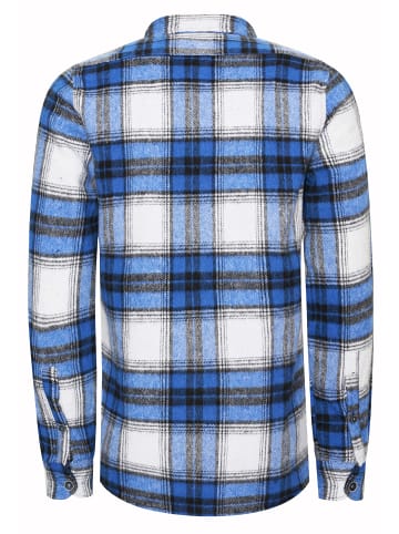 Rusty Neal Holzfäller Flanell Hemd in Blau / Ecru