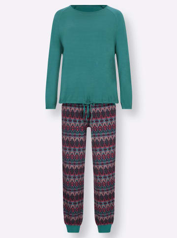 WITT WEIDEN Schlafanzug in smaragd-bedruckt