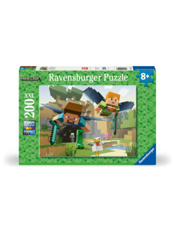 Ravensburger Verlag GmbH Spiel - Kinderpuzzle 200 XXL Teile - Minecraft - Tierische Abenteuer
