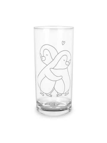 Mr. & Mrs. Panda Glas Pinguine Kuscheln ohne Spruch in Transparent