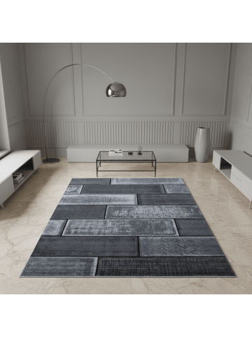 KADIMA DESIGN Teppich Kurzflor Waschbar Steine INN Strapazierfähig OEKO-TEX