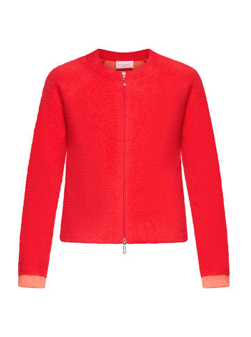 Betty Barclay Casual-Strickjacke mit Reißverschluss in High Risk Red