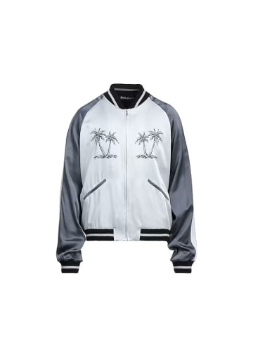 Palm Angels Grau Acetat Bomberjacke