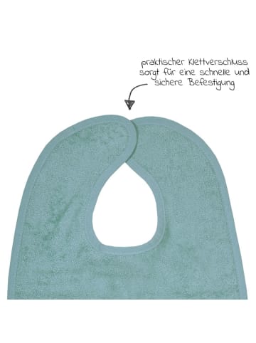 Wörner Riesen-Klettlätzchen 30 x 45 cm - Uni Ei in blau