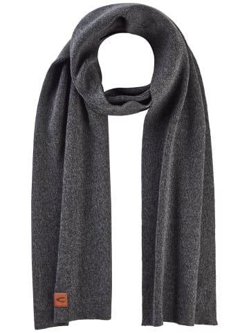Camel Active Strickschal aus Baumwoll-Mix in Asphalt