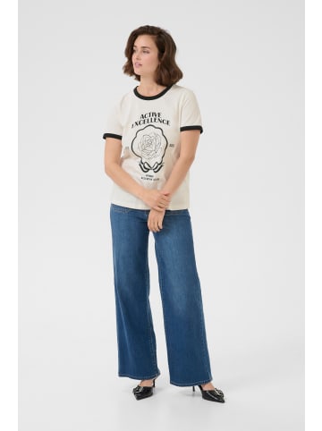 Kaffe T-shirt KAflora Regular fit in Chalk
