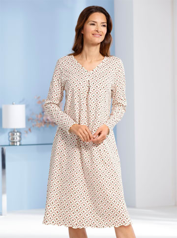 WITT WEIDEN Nachthemd in champagner-flamingo-bedruckt