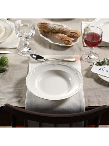 Villeroy & Boch 6er Set Suppenteller Manoir ø 22,8 cm weiß in weiß