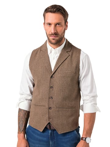 JP1880 Steppweste in braungrau