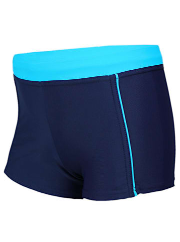 Aquarti Jungen Kinder Badehose Seitliche Paspel in schwarz/blau