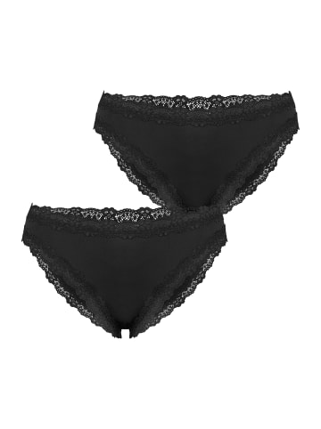 Nur Die Brasilslip Invisible Seamless Lace in Schwarz