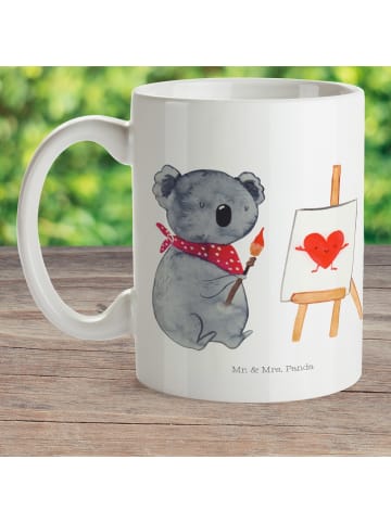 Mr. & Mrs. Panda Mehrwegbecher Koala Künstler ohne Spruch in Weiß