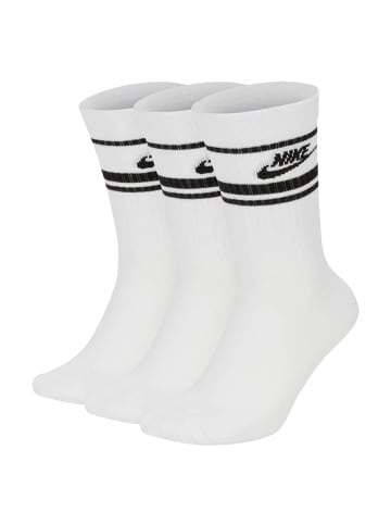 Nike Socken 3er Pack in Weiß/Schwarz