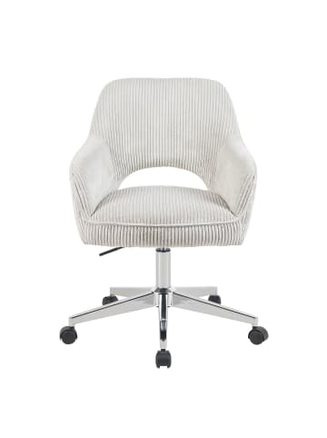 DUBI Möbel 2er-Set: Bürostuhl Mika-Faro in Hellgrau - (B)60 x (H)85 x  (T)65 cm