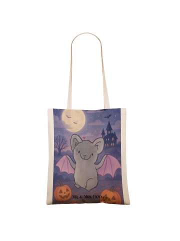 Mr. & Mrs. Panda Tote Bag Fledermaus Classic Design ohne Spruch in Weiß