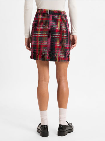 Marie Lund Minirock in pink schwarz - 0001