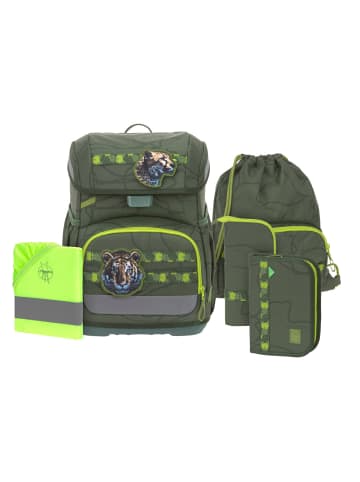 Lässig Lässig Schulranzen-Set 6-teilig Light, Unique Jungle green