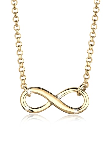 Elli Halskette 925 Sterling Silber Infinity in Gold