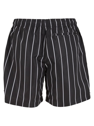 Urban Classics Urban Classics Herren Stripe Swim Shorts in black