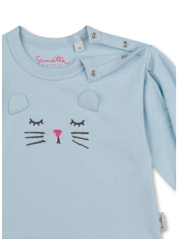 Sanetta Langarmshirt in Hellblau