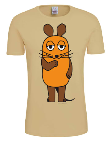 Logoshirt T-Shirt Die Sendung mit der Maus in beige