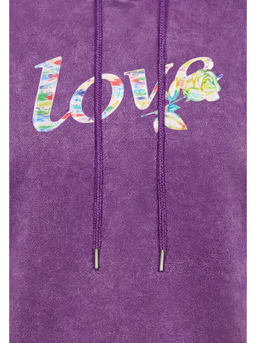 IZIA Women Hoodie in Lavender
