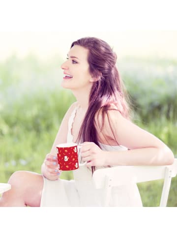 Mr. & Mrs. Panda Tasse mit Spruch Pinguin Pommes ohne Spruch in Gelb