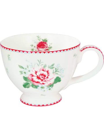 Greengate Teetasse ALIVIA Weiß mit Blumen
