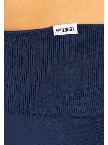 SMILODOX Leggings Alira Scrunch in Marineblau