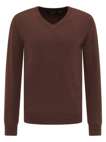 RAIDO Herren Strickpullover in Espresso