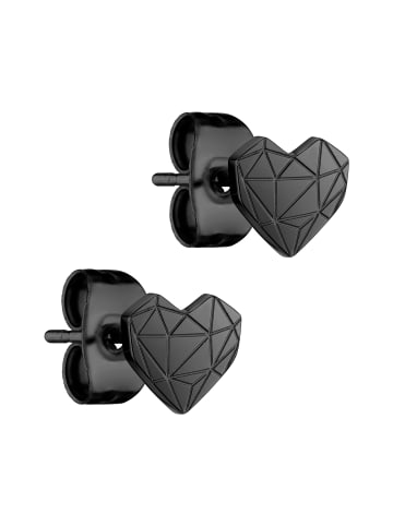 LIEBESKIND BERLIN Armschmuck & Ohrringe Broken Heart Black in schwarz