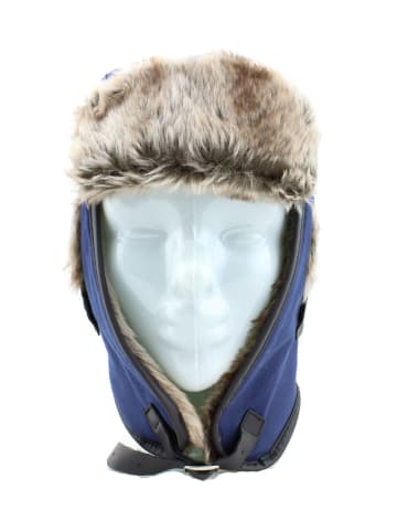 Gio Goi Accessoires Trapper Hat Mütze Uschanka in Blau